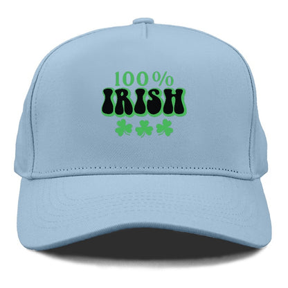 100 Percent Irish Shamrock Hat