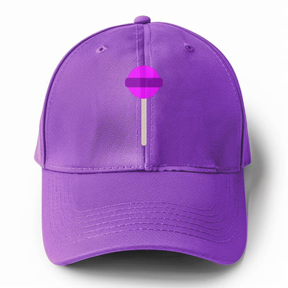 Retro 80s Lollipop Purple Hat