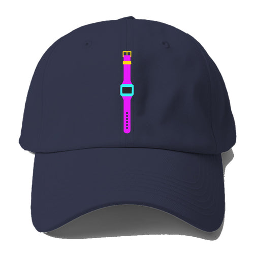 Retro 80s Watch Purple Baseball Cap For Big Heads