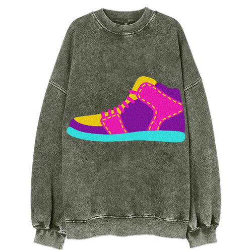 Retro 80s Basketball_shoe Vintage Sweatshirt