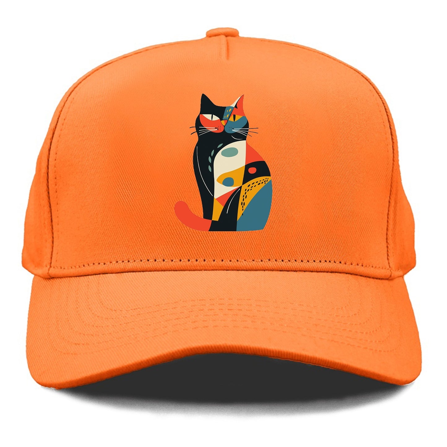 Abstract Elegance Colorful Cat Hat