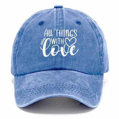 all things with love Hat