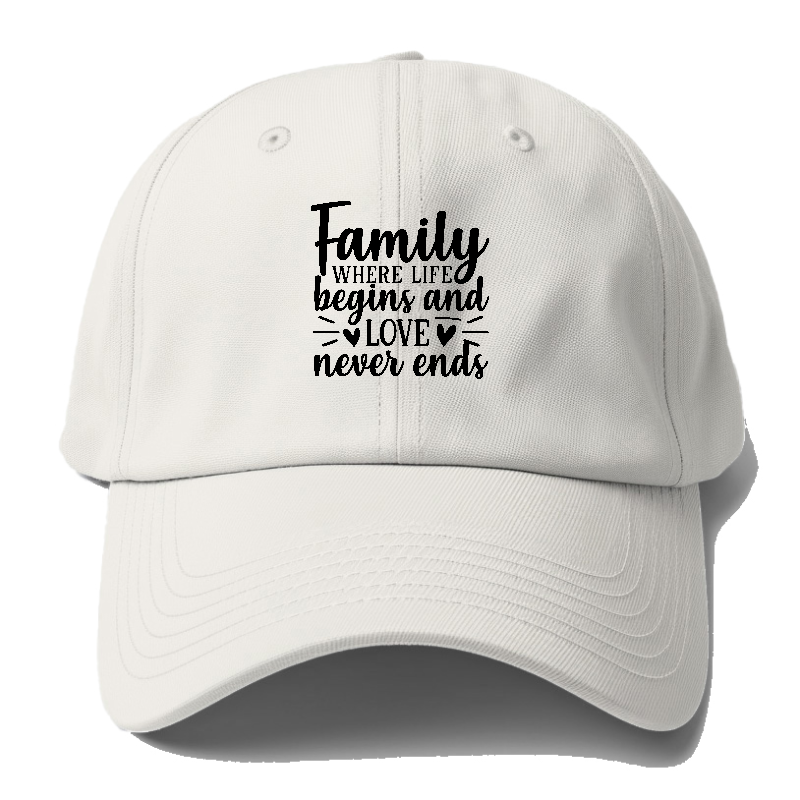 Family where life begins Hat