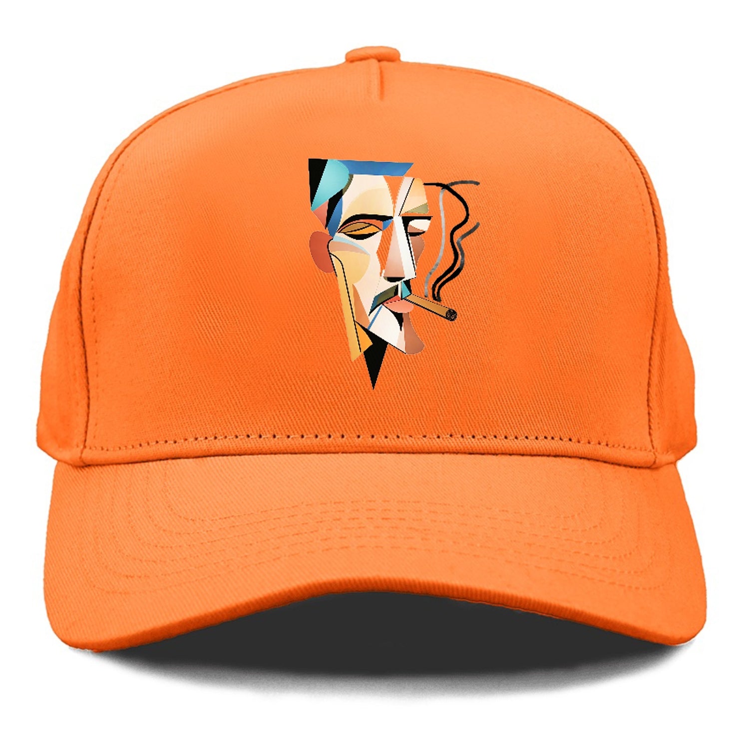 Abstract Smoking Man Hat