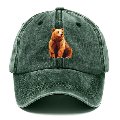 Geometric Bear in Rest Hat