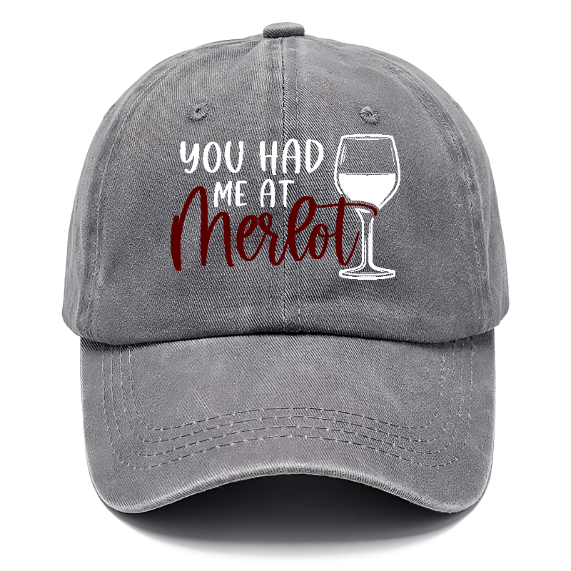 you had me at merlot Hat