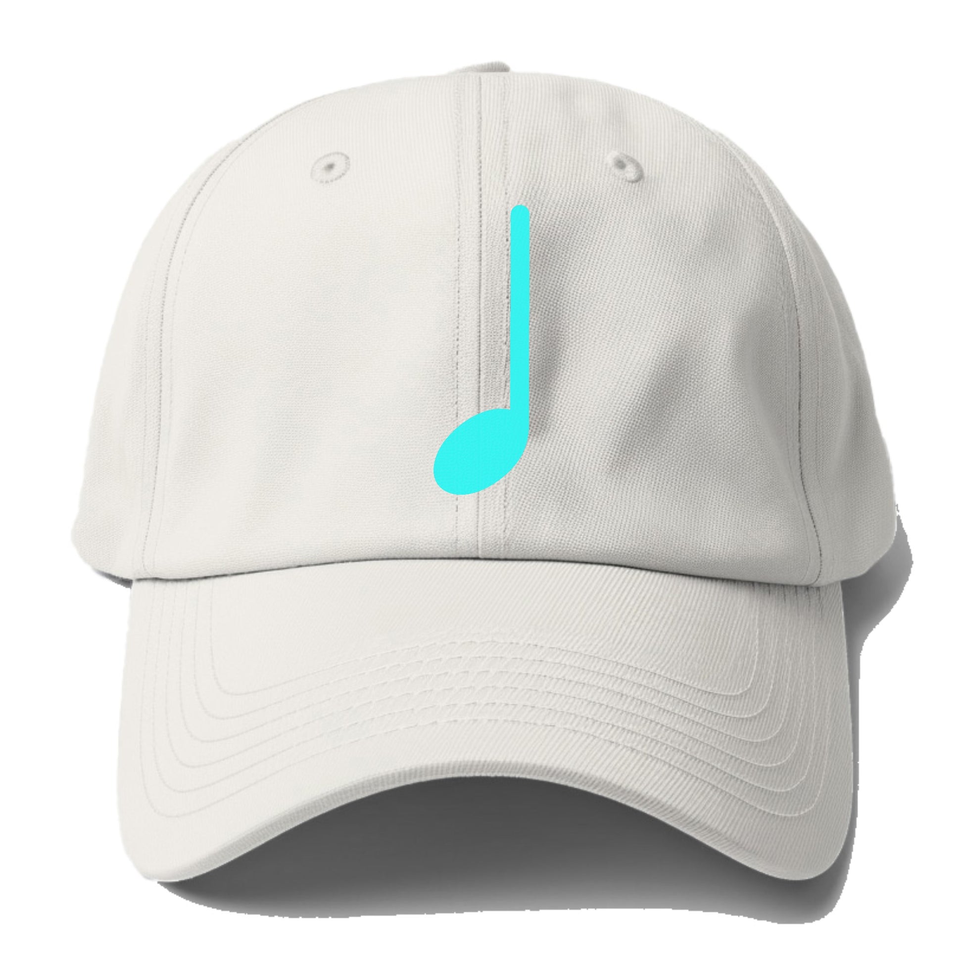 Retro 80s Music Note Blue Hat