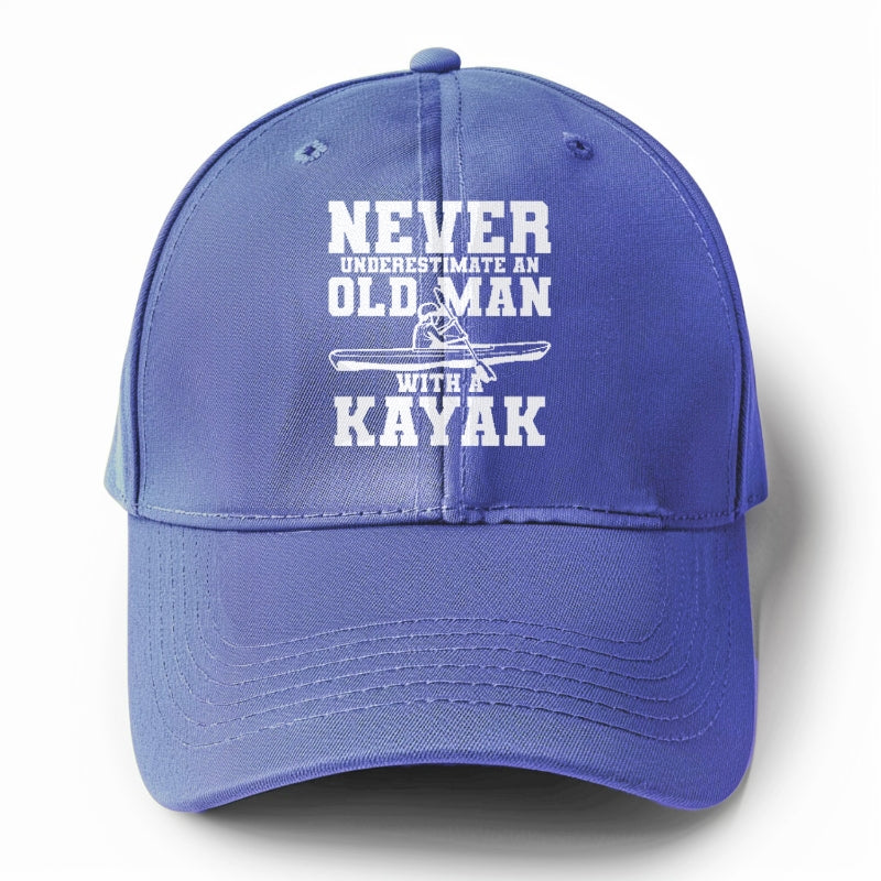 never underestimate an old man with a kayak Hat