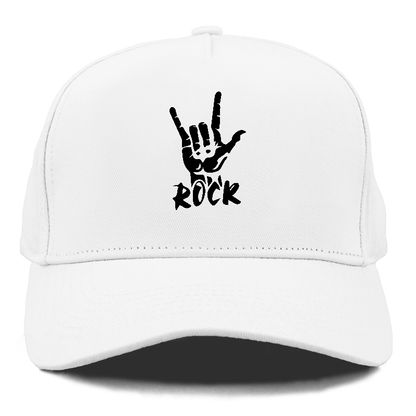 hand horns and rock Hat