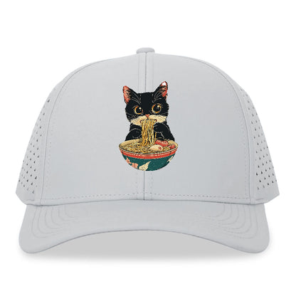 Cat Eating Noodles Hat