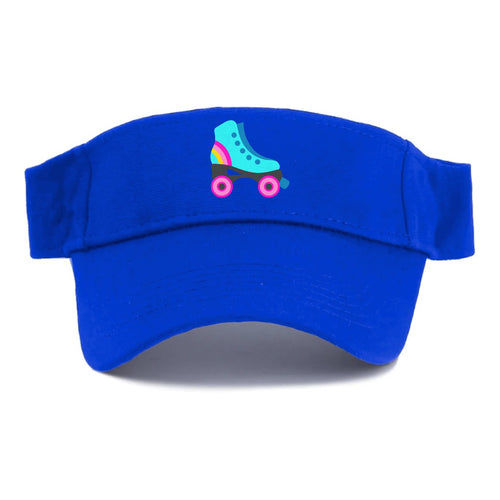 Retro 80s Roller Skate Blue Visor