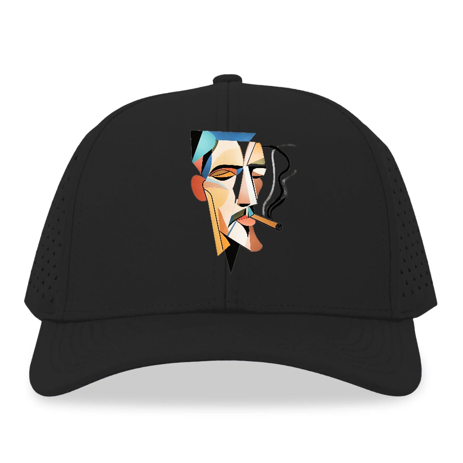 Abstract Smoking Man Hat