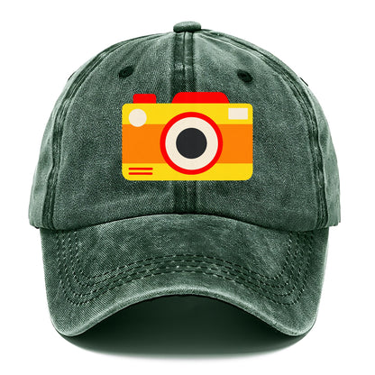 Retro 80s Camera Yellow Hat