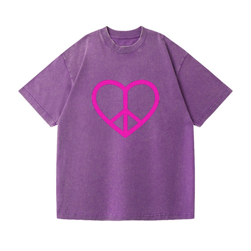 Retro 80s Heart Peace Sign Vintage T-shirt