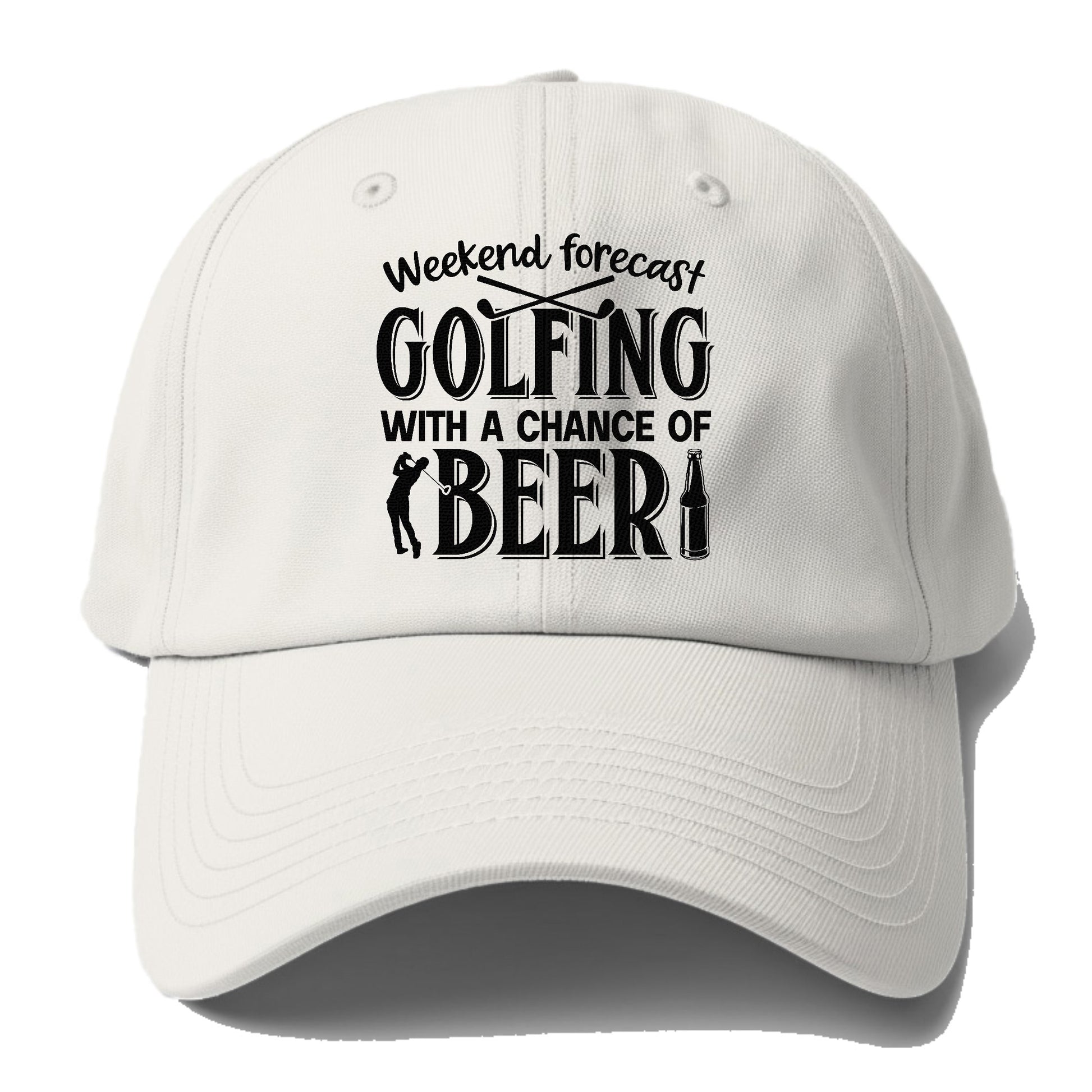 Weekend Forecast Golfing Baseball Cap For Big Heads – Pandaize
