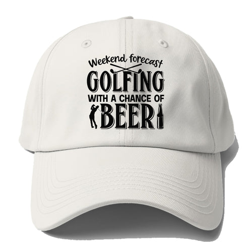 Weekend Forecast Golfing Baseball Cap For Big Heads