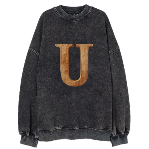 Letter U Vintage Sweatshirt