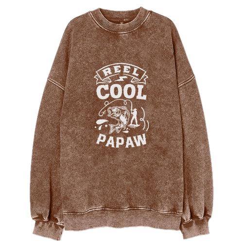 Reel Cool Papaw Vintage Sweatshirt