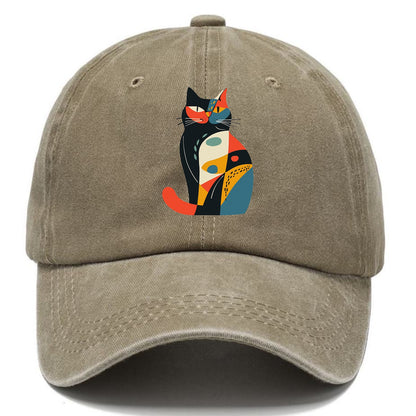 Abstract Elegance Colorful Cat Hat