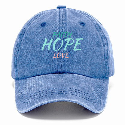 faith hope love Hat