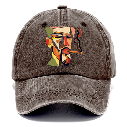 Cigar Cool Abstract Expression Hat