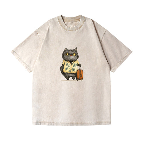 Vacation Ready Cat Vintage T-shirt