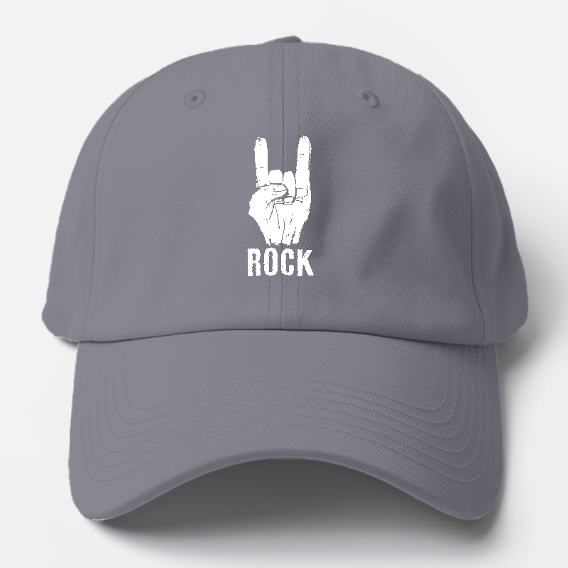 hand horn rock n roll Hat