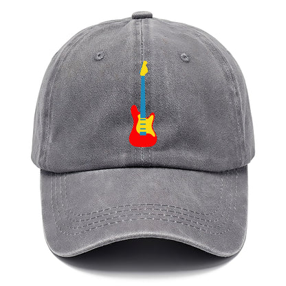 Retro 80s Guitar Red Hat