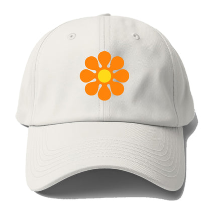 Retro 80s Flower Orange Hat