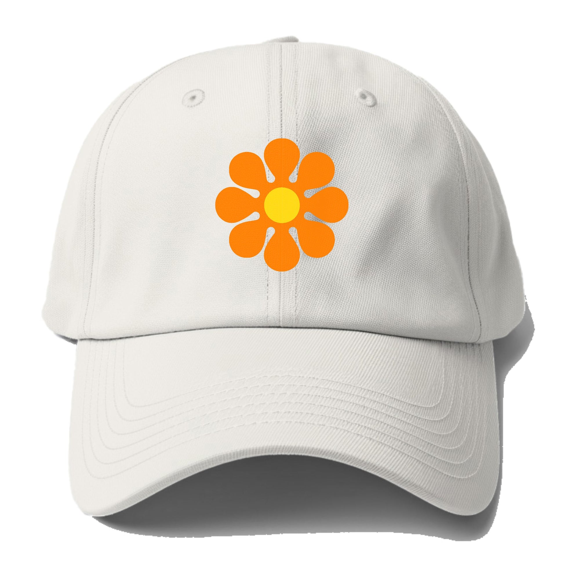 Retro 80s Flower Orange Hat