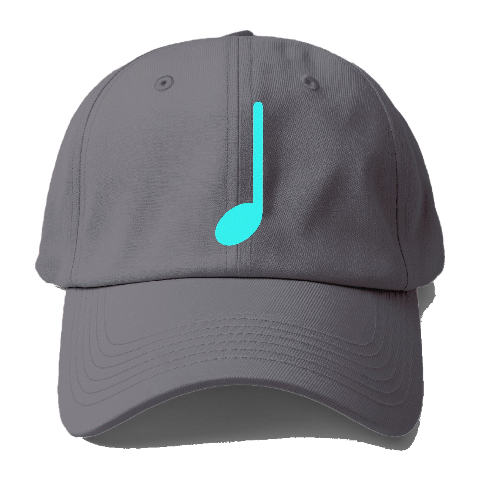 Retro 80s Music Note Blue Hat