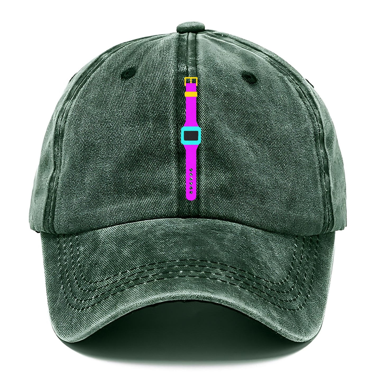 Retro 80s Watch Purple Hat