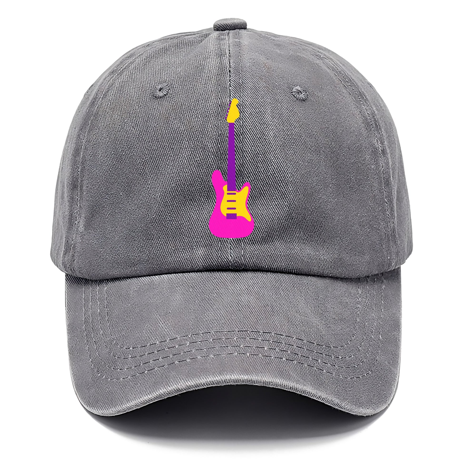 Retro 80s Guitar Pink Hat