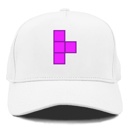 Retro 80s Tetris Blocks Purple Hat