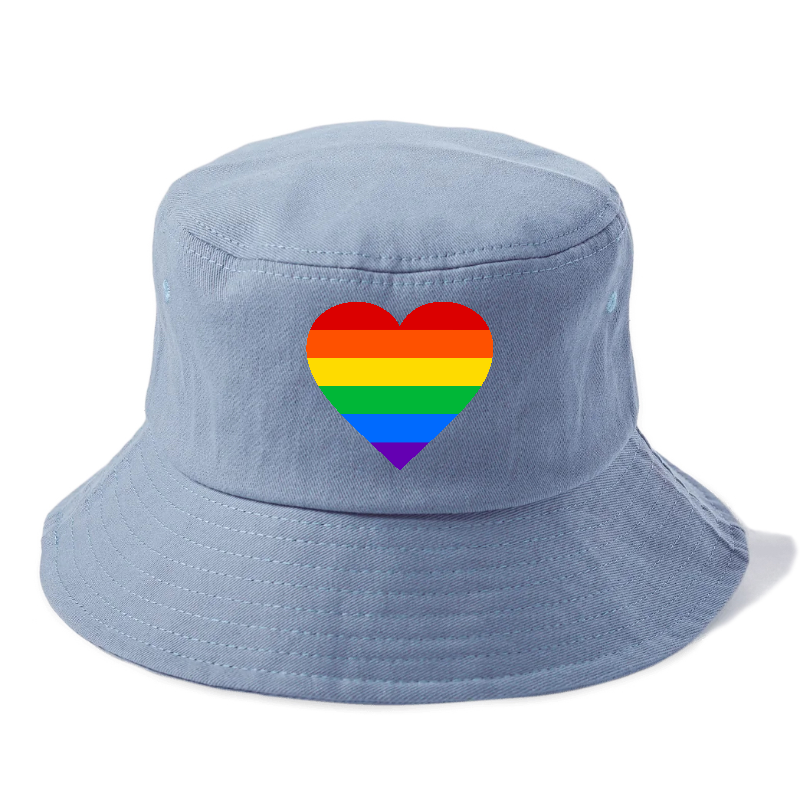 raindow heart Hat