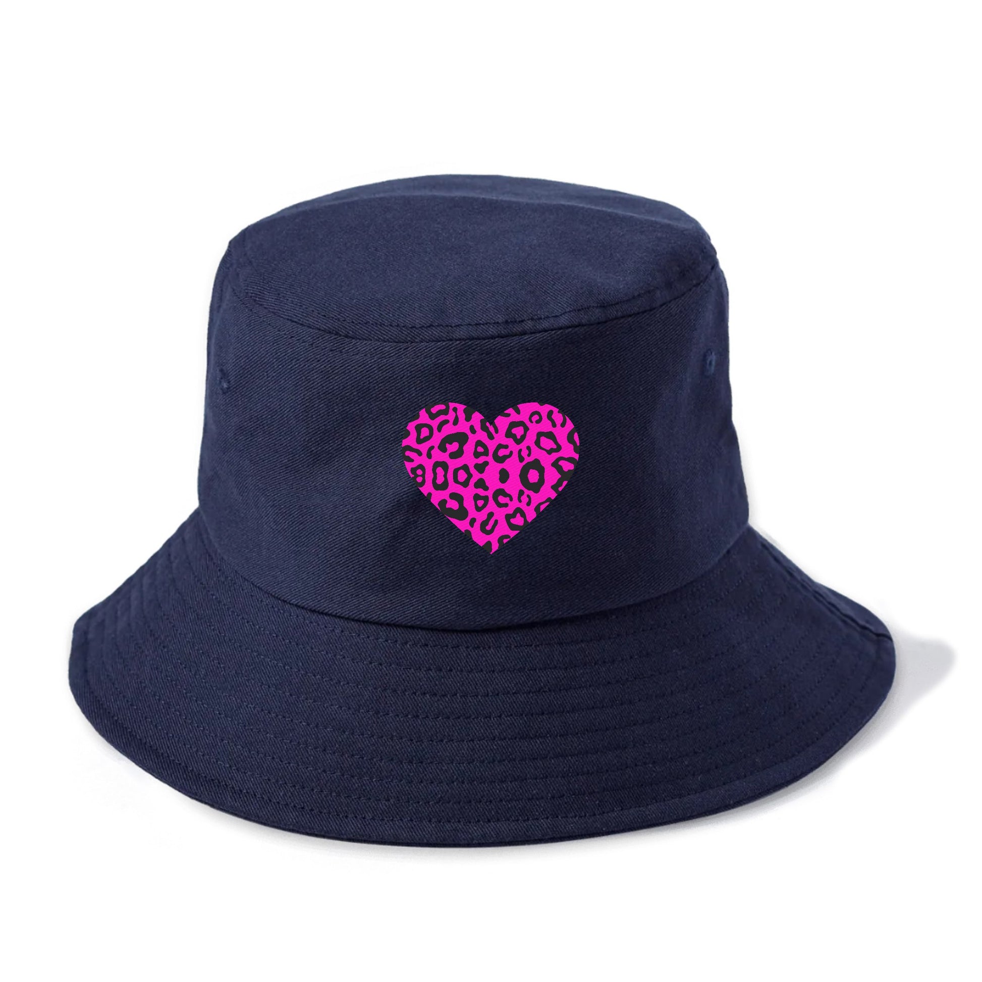 Retro 80s Heart Cheetah Print Hat