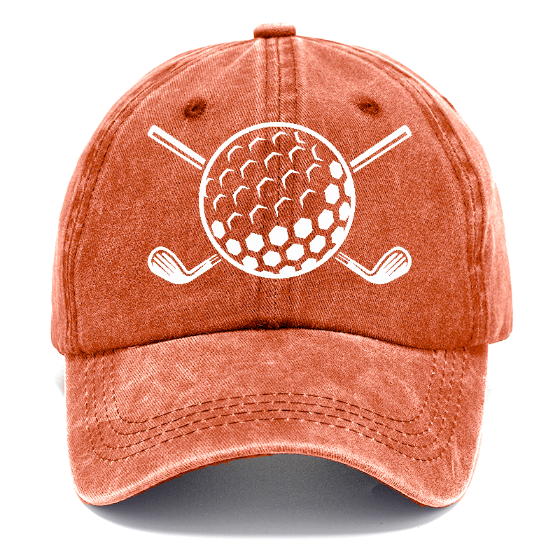 Golf Ball And Clubs Hat