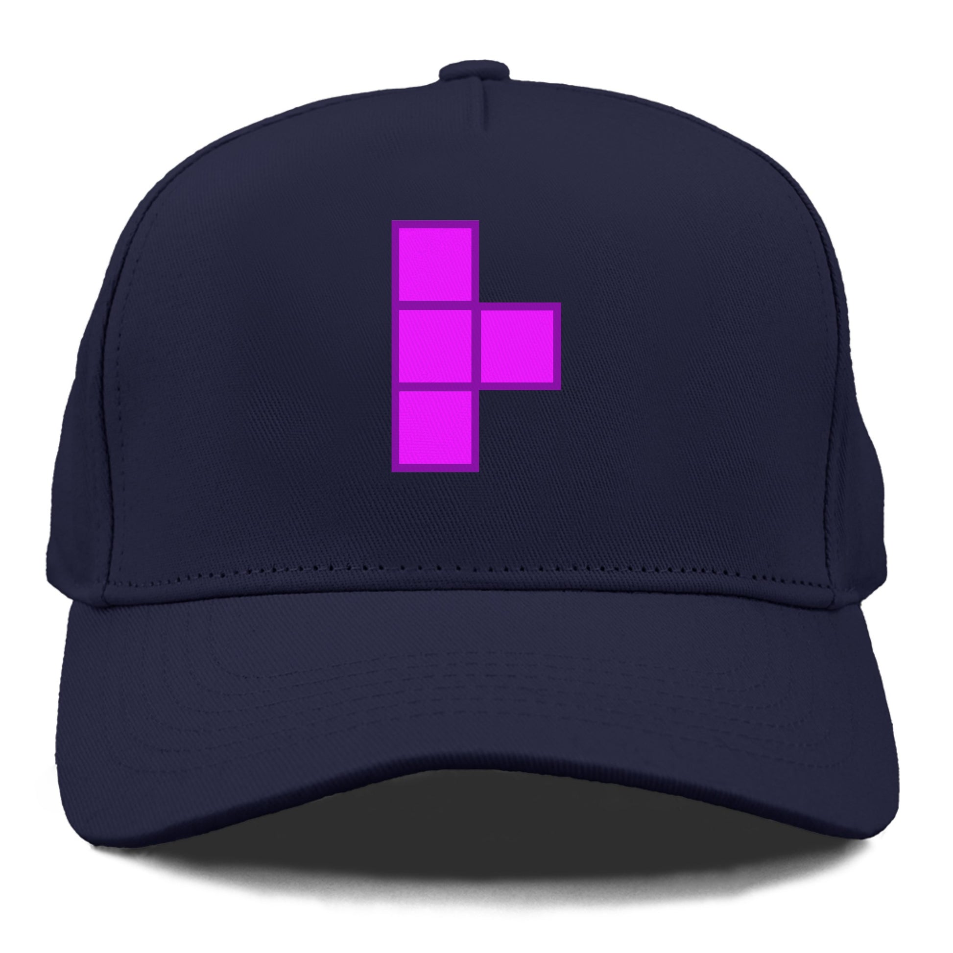 Retro 80s Tetris Blocks Purple Hat