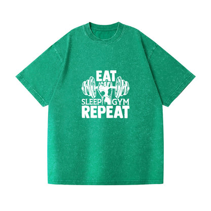 eat sleep gym repeat Hat