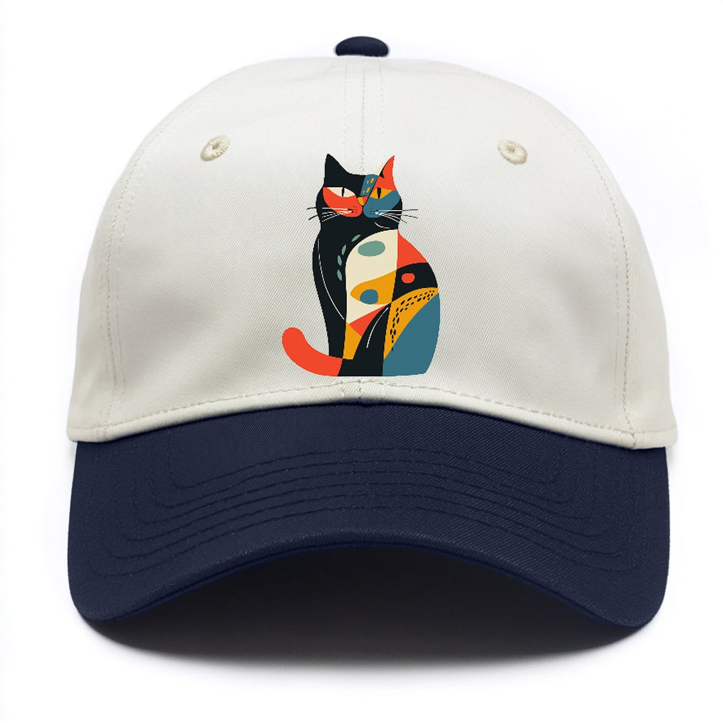 Abstract Elegance Colorful Cat Hat