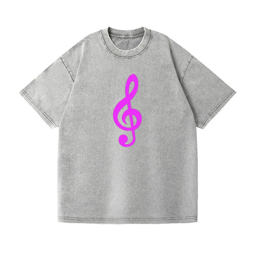 Retro 80s Music Note Purple Vintage T-shirt