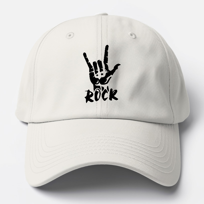 hand horns and rock Hat