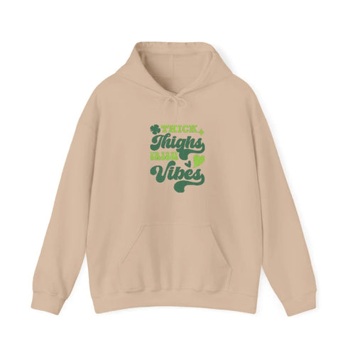 Thick Thighs Irish Vibes Hooded Sweatshirt