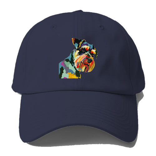 Colorful Canine Charm Baseball Cap For Big Heads