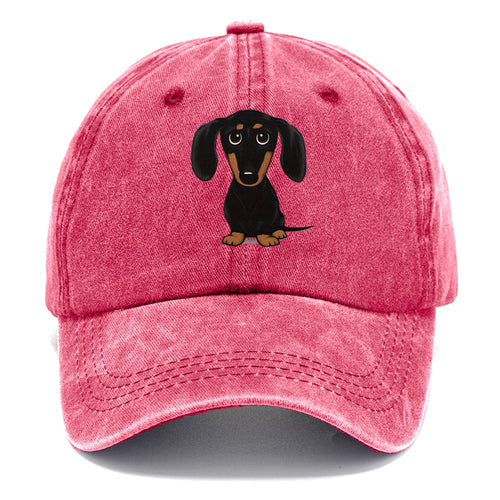 Retro Dachshund Classic Cap