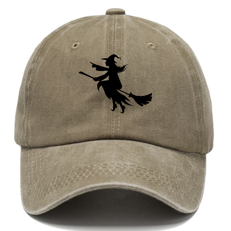 Witch On Broom 6 Hat