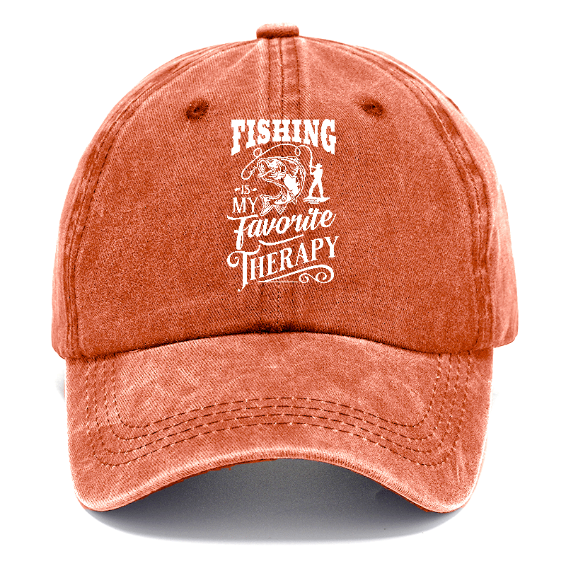 Fishing is my favorite therapy Hat