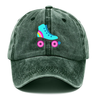 Retro 80s Roller Skate Blue Hat