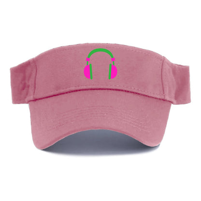 Retro 80s Headphones Pink Hat