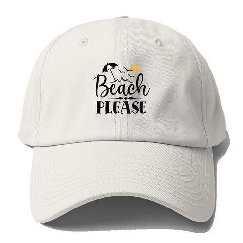 Beach Please Baseball Cap For Big Heads